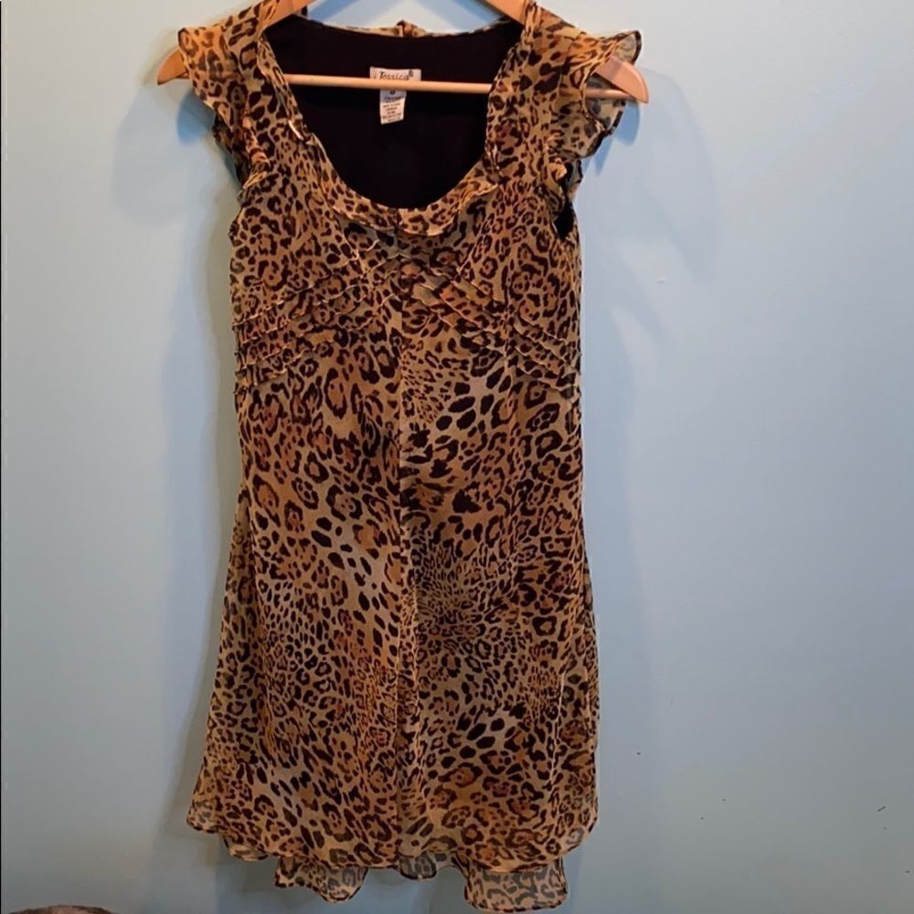 Jessica Tiger Patterned Dress 4P